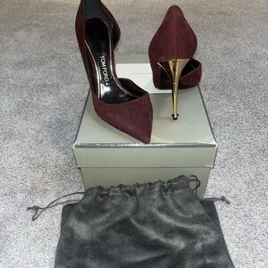 Tom Ford Burgundy Stiletto Heels